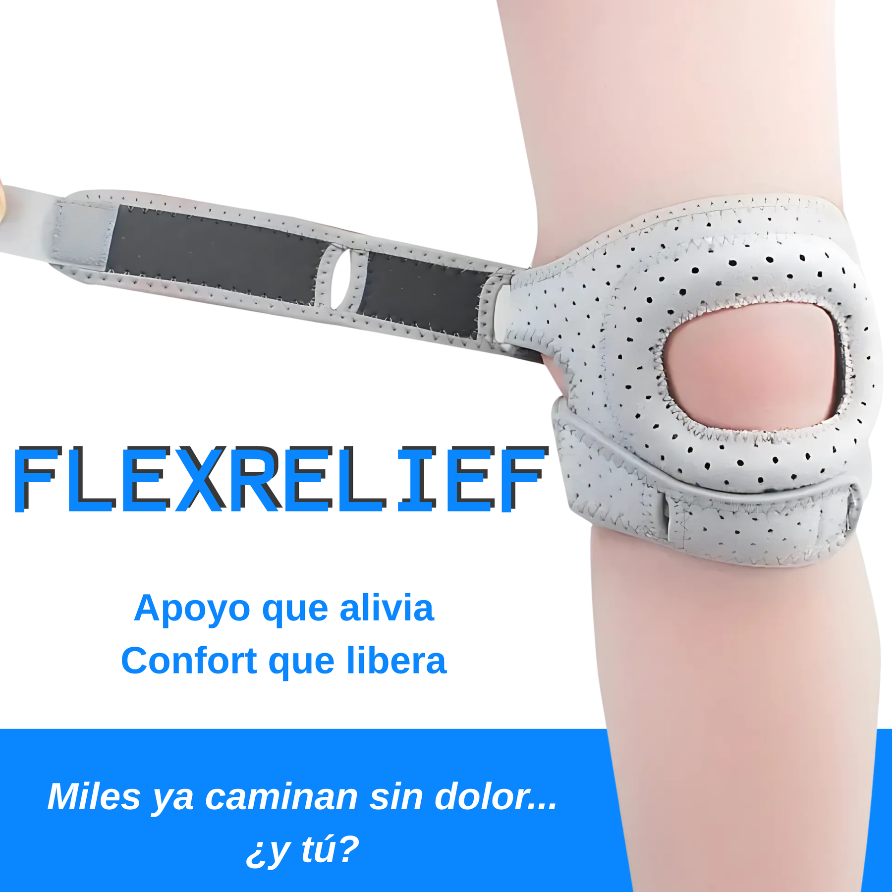 FlexRelief - Rodillera de Compresión Ortopédica para Dolor y Movilidad Total
