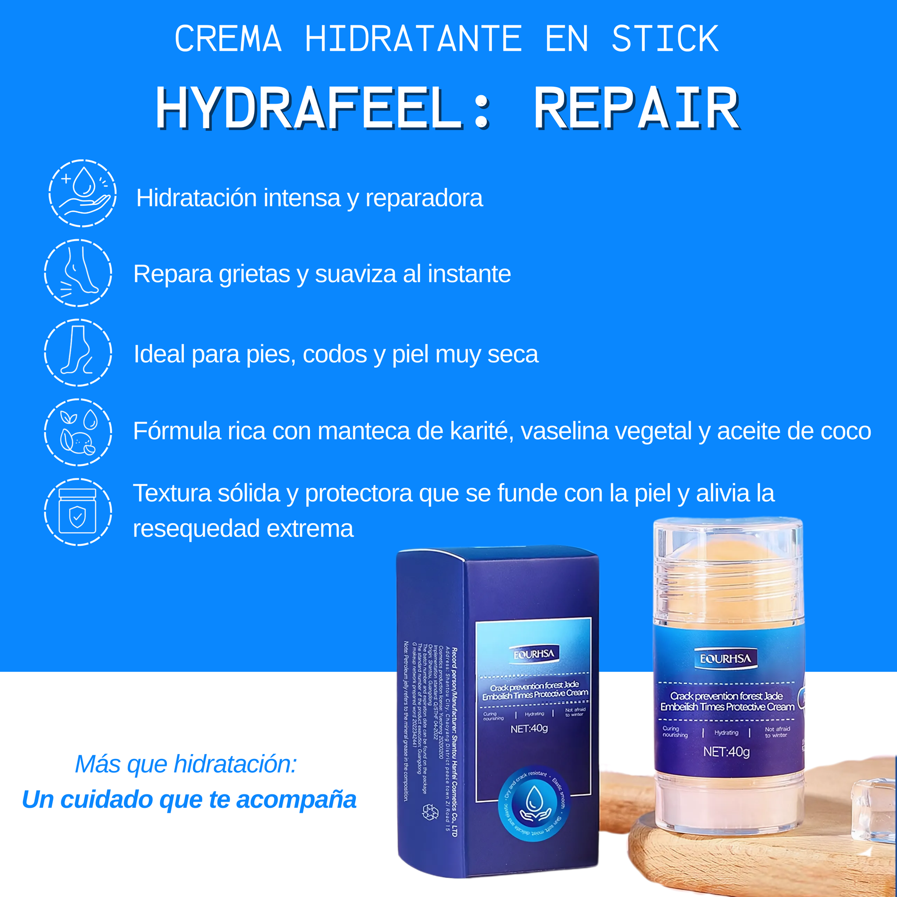 HydraFeel – Duo Hidratante en Stick para Reparar y Refrescar tu Piel