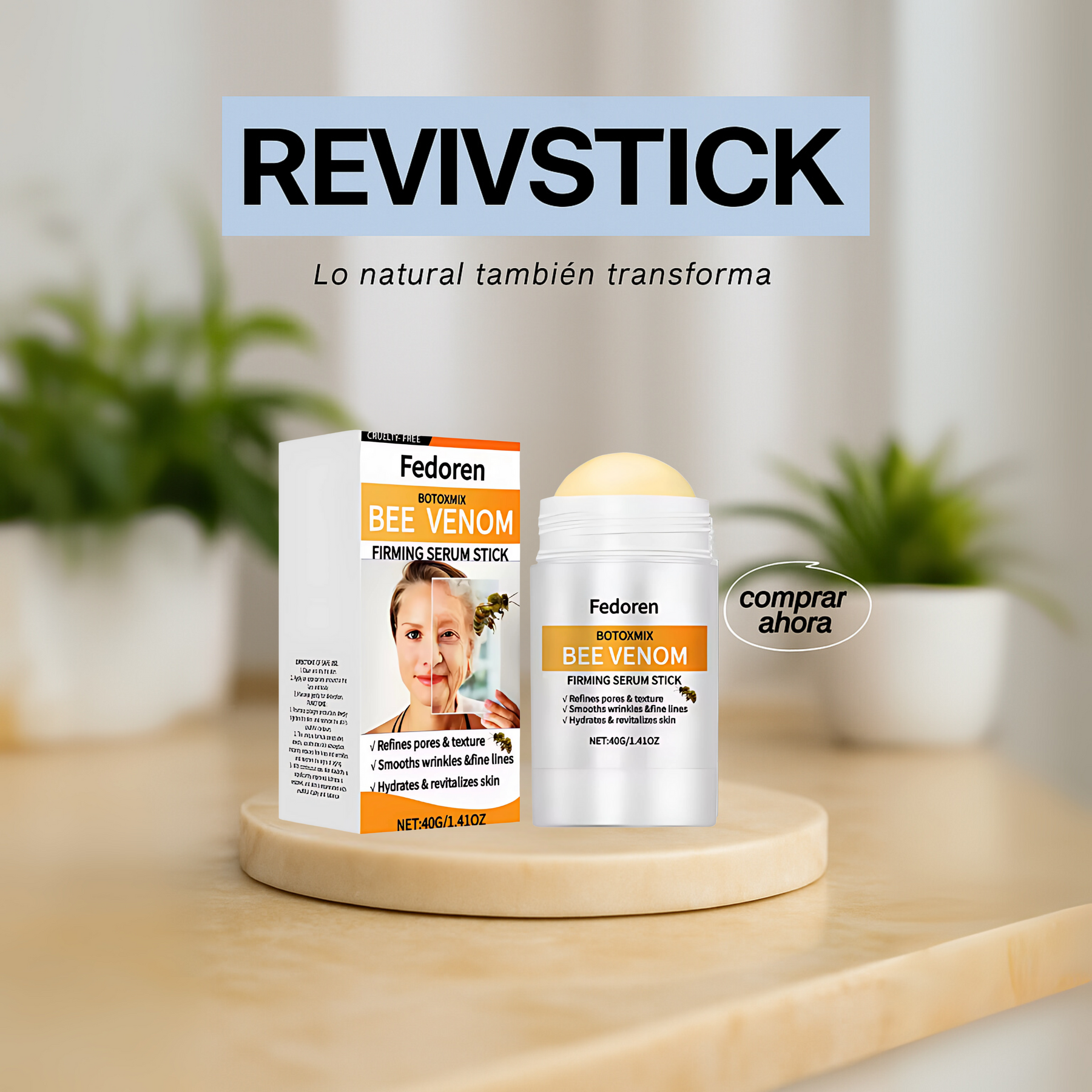 RevivStick - Sérum Antiarrugas en Stick con Efecto Botox Natural