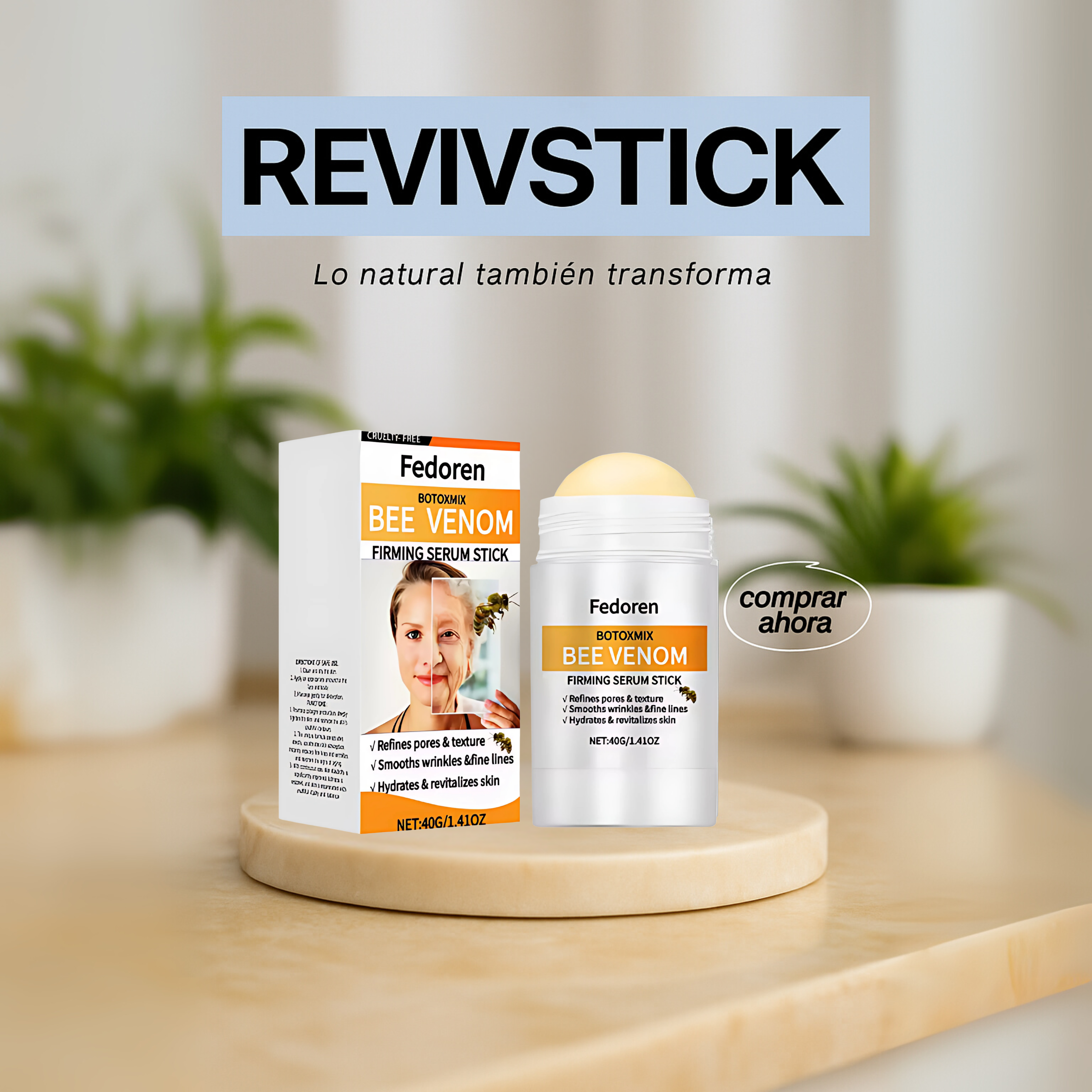 RevivStick - Sérum Antiarrugas en Stick con Efecto Botox Natural