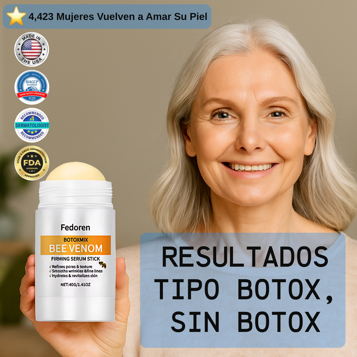 RevivStick - Sérum Antiarrugas en Stick con Efecto Botox Natural
