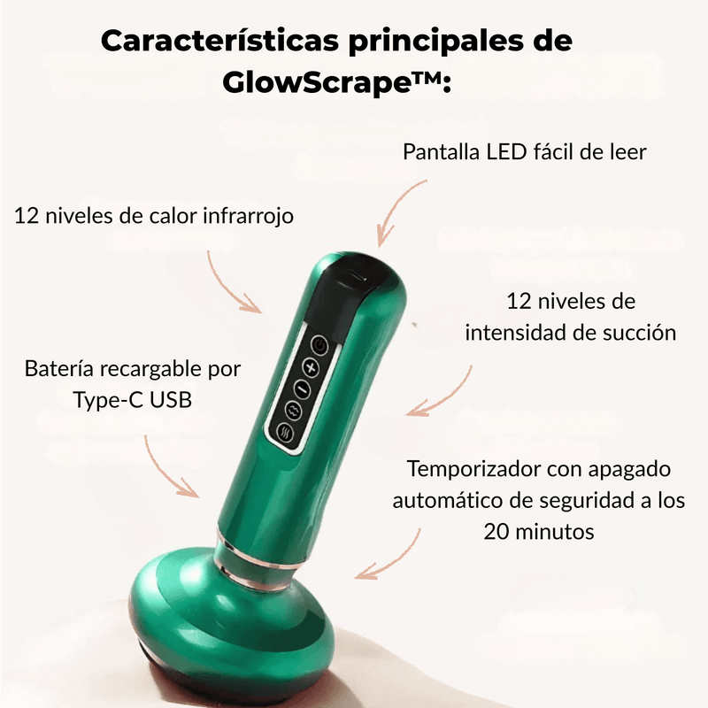 GlowScrape™ – Masajeador 3 en 1 Anticelulitis y Alivio Corporal